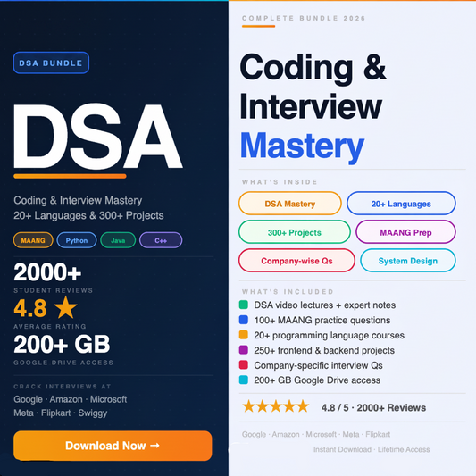 Ultimate DSA, Coding & Interview Mastery Bundle